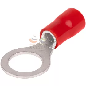   TRACON szemes saru 10 mm² 10M/csavar gyűrűs-alakú PVC piros réz ónozott PSZ10-10