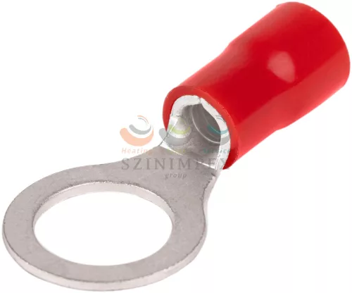 TRACON szemes saru 10 mm² 10M/csavar gyűrűs-alakú PVC piros réz ónozott PSZ10-10