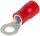 TRACON szemes saru 10 mm² 6M/csavar gyűrűs-alakú PVC piros réz ónozott PSZ10-6