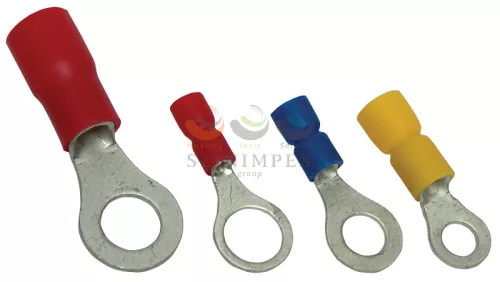 TRACON szemes saru 35 mm² 6M/csavar gyűrűs-alakú PVC piros réz ónozott PSZ35-6