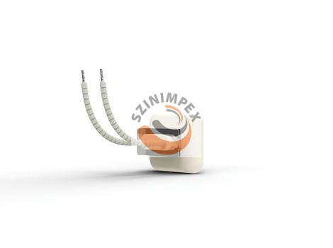 QFEH - Negyed lapos üreges kerámia infravörös fűtőelemek 125 W, 230 V | 60 x 60 mm | Fehér