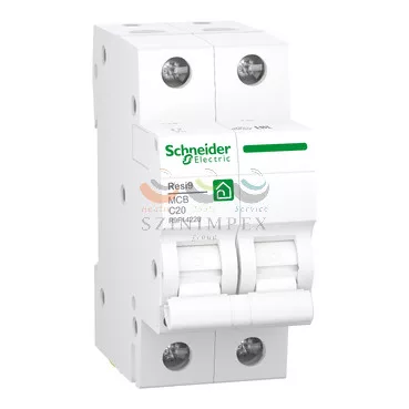 Schneider Electric RESI9 kismegszakító, 2P, C, 20 A