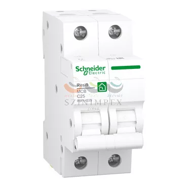 Schneider Electric RESI9 kismegszakító, 2P, C, 25 A