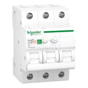 Schneider Electric RESI9 kismegszakító, 3P, C, 6 A