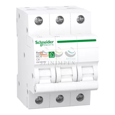 Schneider Electric RESI9 kismegszakító, 3P, C, 6 A