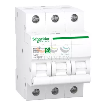 Schneider Electric RESI9 kismegszakító, 3P, C, 20 A