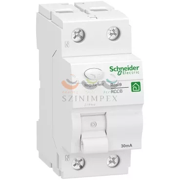 Schneider Electric áram-védőkapcsoló (Fi-relé) analóg 2P 25 A 30 mA A-típus 6 kA Resi9 R schneider R9R02225