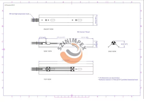 RAS2 - Reflektor 2000 W (max.) | 100 x 60 x 504 mm