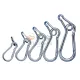 TRACON karabiner rugós acél 8 mm 80,5 mm-ho 140kgtörési terhelés RKARA8