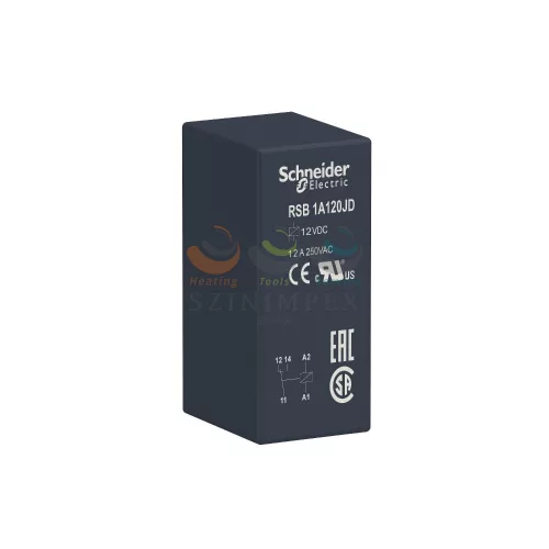 Schneider Electric zelio RSB interfész relé, 1CO, 12 A, 12 VDC
