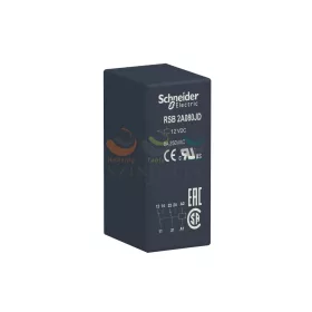   Schneider Electric zelio RSB interfész relé, 2CO, 8 A, 12 VDC