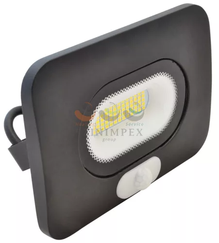 TRACON LED fényvető max.10m/110°érzékelővel A 25000 h 18 × 10 W 220-240 V AC 750 lm 4000 K fekete-ház RSMDLM10