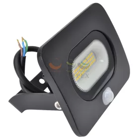   TRACON LED fényvető max.10m/110°érzékelővel A 25000 h 1 × 20 W 230 V AC 1500 lm 4000 K fekete-ház IP65 RSMDLM20