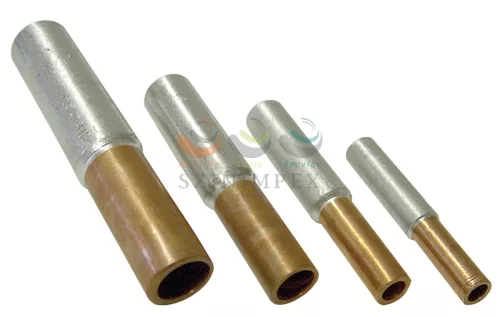 TRACON réz-alumínium toldóhüvely préselhető 0.6/1 kV 50 mm²-réz 70 mm²-alu-RM/SM 95 mm²-alu-SE RT70/95