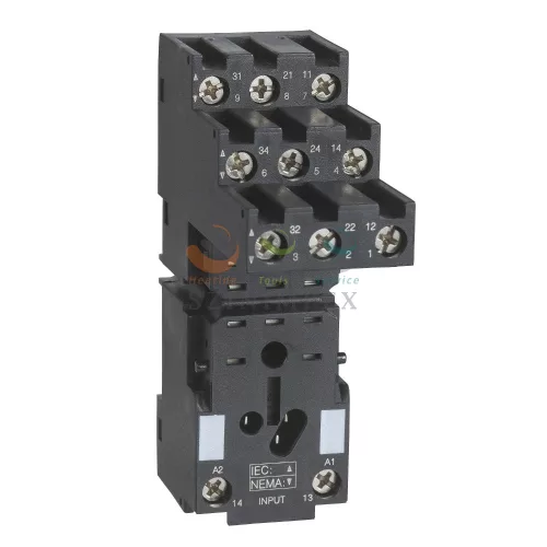 Schneider Electric zelio foglalat, RXM3 relékhez, szeparált elrendezésű, csatlakozós