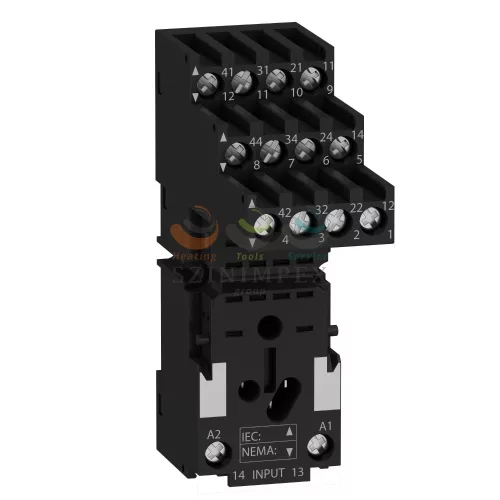 Schneider Electric zelio foglalat, RXM4 relékhez, szeparált elrendezésű, csatlakozós
