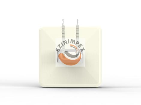 SFEH12-TCK - Szögletes lapos üreges kerámia infravörös fűtőelemek 800 W, 230 V | 122 x 122  mm | Fekete