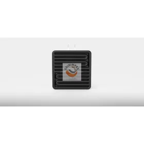   SFEH12 - Szögletes lapos üreges kerámia infravörös fűtőelemek 1000 W, 230 V | 122 x 122  mm | Fekete