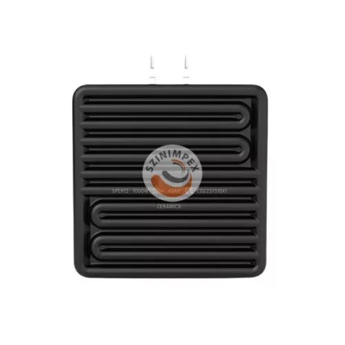 SFEH12 - Szögletes lapos üreges kerámia infravörös fűtőelemek 800 W, 230 V | 122 x 122  mm | Fekete