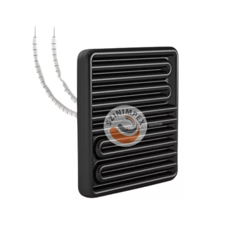 SFEH12 - Szögletes lapos üreges kerámia infravörös fűtőelemek 800 W, 230 V | 122 x 122  mm | Fekete
