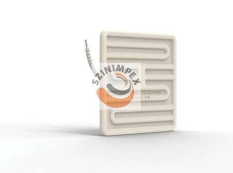 SFSE - Négyzet alakú, lapos, tömör kerámia infravörös fűtőelemek 250 W, 230 V | 122 x 122  mm | Fehér