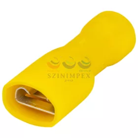   TRACON csúszósaru 22,3 mm hüvely teljesen szigetelt 41 A sárga lapos 6,3 × 0,8 mm réz 4-6 mm² STCSH6