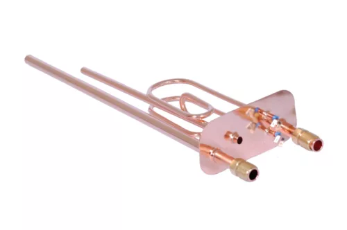 Elektromos csőfűtőbetét bojlerhez réz Ø6.5 mm, 230 V 2000 W, Ø10x220 mm, NM ST kivitel