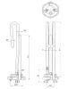 Bojler csőfűtőbetét 10L VM földeléssel Cu Ø8.1 mm ~230 V 1500 W Ø10x160 mm