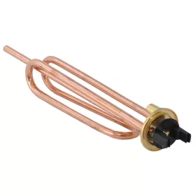   Elektromos Bojler csőfűtőbetét áteresztő Cu Ø8.1 mm ~230 V 2000 W Ø8x275 mm áteresztő 10 mm MGM tartóval M6 - VG Import