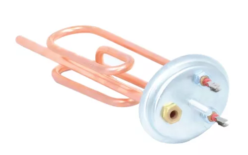 Elektromos csőfűtőbetét bojlerhez 80L Cu Ø8.1 mm ~230 V 3000 W Cu Ø10x290 mm, Karima Zn