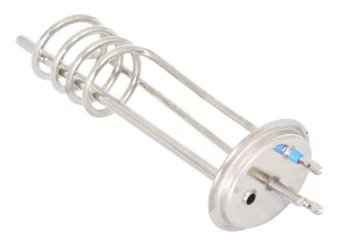 Elektromos csőfűtőbetét bojlerhez 10L, normál menetes, réz/nikkel Ø6.5 mm, 230 V 2000 W, Ø10x260 mm, hegesztett kivitel