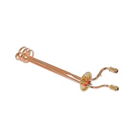   Elektromos csőfűtőbetét bojlerhez 10L, normál menetes, réz Ø8.1 mm, 230 V 2000 W, Ø10x350 mm