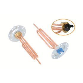   Elektromos csőfűtőbetét bojlerhez szereléssel Cu Ø8.1 mm ~230 V 3000 W Ø8x290 mm