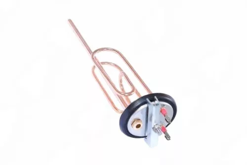 Elektromos Bojler csőfűtőbetét Komplett 80L Cu ~230 V 2000 W Cu Ø10x290 mm, Zn karima, precagica és tömítés