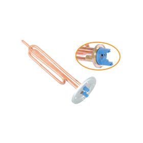   Elektromos csőfűtőbetét bojler Cu Liko-val ~230 V/2000 W flancsos 4 lyukas