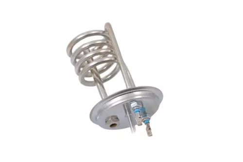 Elektromos csőfűtőbetét bojlerhez spirális kivitel, 5L, VM és NM szerelés, réz/nikkel Ø8.1 mm, 230 V 1500 W