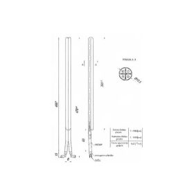   Elektromos csőfűtőbetét bojlerhez Aisi 309 Ø6.5 mm 1500 W L=440 mm kis érintkező 