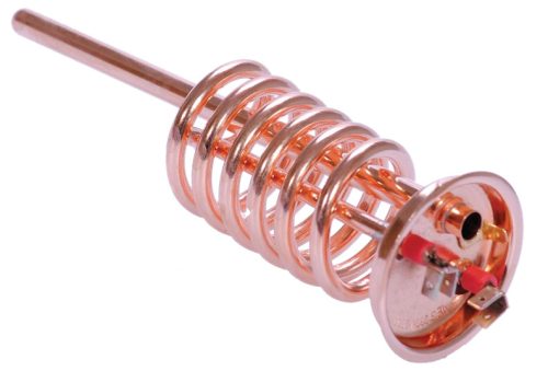 Elektromos csőfűtőbetét bojlerhez Cu Ø6.5 mm ~230 V 1250 W Ø10x215 mm