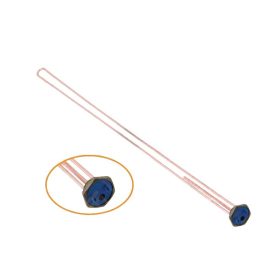   Elektromos csőfűtőbetét bojlerhez Cu Ø6.5 mm ~230 V 3000 W L=1000 mm Ø8x330 mm műanyaggal