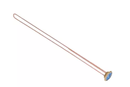 Elektromos csőfűtőbetét Termovar réz Ø6.5 mm ~230 V 1500 W L=680 mm Ø8x280 mm klingerit tömítéssel