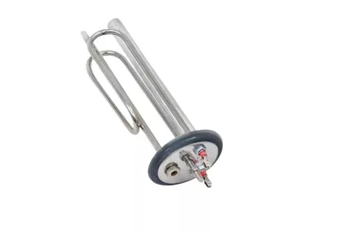 Elektromos csőfűtőbetét bojlerhez Cu/Ni ~230 V/2000 W, Ni, Aisi karima M8 anód tartóval, anód és tömítés