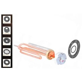   Elektromos csőfűtőbetét bojlerhez Liko komplett dobozban Cu Ø8.1 mm 2000 W Ø8x290 mm, termosztát, anód és tömítés Leov ST+O-gyűrű