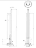 Elektromos csőfűtőbetét bojlerhez Aisi 304 Ø8.1 mm 750 W Cu Ø8x290 mm szondás 