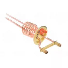  Elektromos csőfűtőbetét bojlerhez 5L, VM szerelés, réz Ø6.5 mm, 230 V 2000 W, anya csatlakozóval, Ø8x260 mm