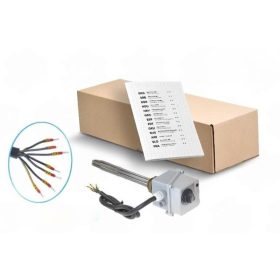   Elektromos csőfűtőbetét bojlerhez termoszabályzással Aisi 316L Ø8.1 mm 4500 W L=405 mm Ø10x350 mm