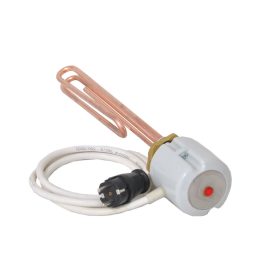   Elektromos nagy térfogatú bojler kiegészítő csőfűtőbetét belső hőszabályozással Cu Ø8.1 mm 3500 W L=310 mm Lk=3x2.5x1500 mm