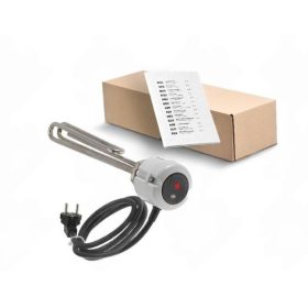   Elektromos csőfűtőbetét nagy űrtartalmú bojlerhez belső hőmérsékletszabályozással Cu/Ni Ø8.1 mm 3000 W L=310 mm Lk=3x2.5x1500 mm