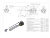 Elektromos nagy űrtartalmú bojlerhez külső hőmérsékletszabályzóval Aisi 316L Ø8.1 mm 1500 W L=310 mm Lk=3x1.5x15