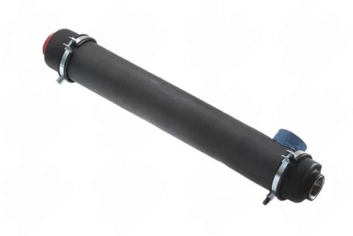 Hőcserélő cső Aisi316L Ø76.1 mm 2x G1 1/2" + 1x G2" L=430 mm