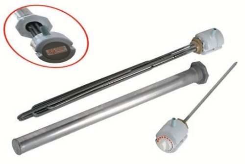 Duplikátor elektromos csőfűtőbetéte R5/4" Aisi 304 Ø6.5mm ~3x230V 4000W L=750mm